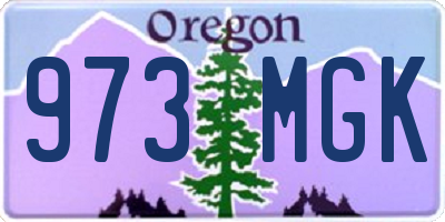 OR license plate 973MGK