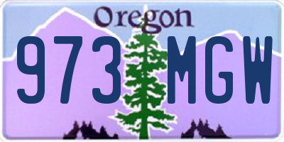 OR license plate 973MGW