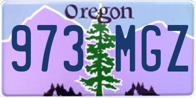 OR license plate 973MGZ