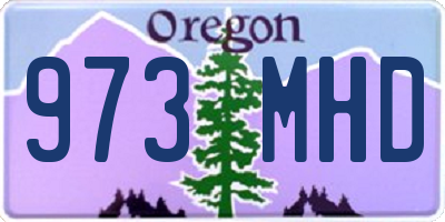 OR license plate 973MHD