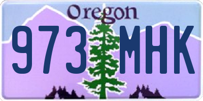 OR license plate 973MHK