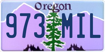 OR license plate 973MIL