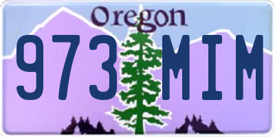 OR license plate 973MIM