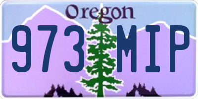 OR license plate 973MIP