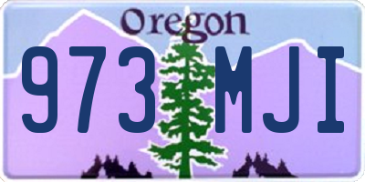 OR license plate 973MJI