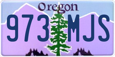 OR license plate 973MJS