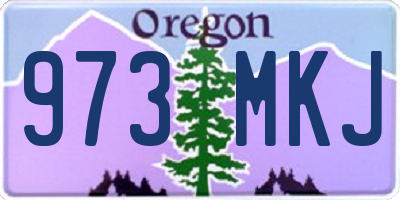 OR license plate 973MKJ