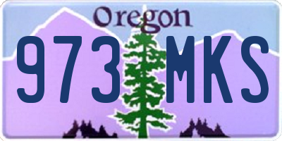 OR license plate 973MKS