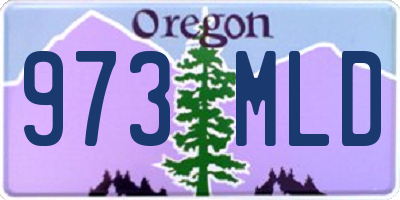 OR license plate 973MLD