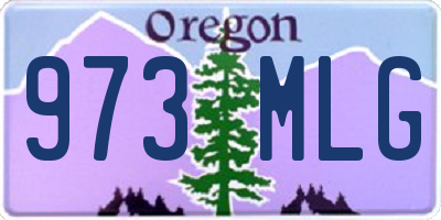 OR license plate 973MLG