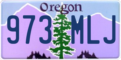 OR license plate 973MLJ