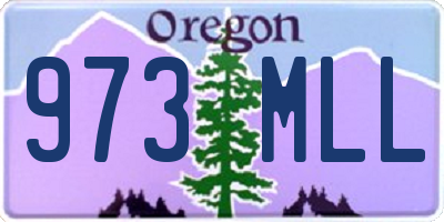 OR license plate 973MLL