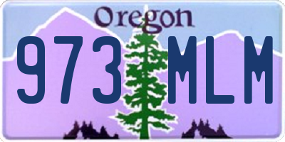 OR license plate 973MLM