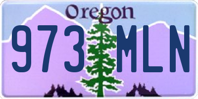 OR license plate 973MLN