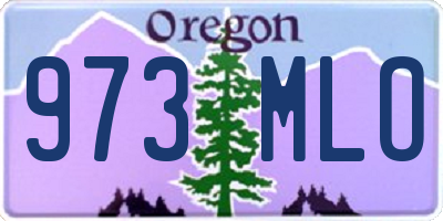 OR license plate 973MLO