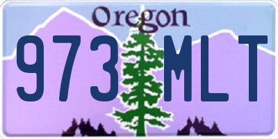 OR license plate 973MLT