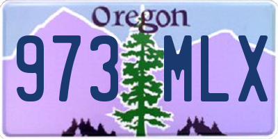 OR license plate 973MLX