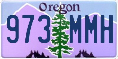 OR license plate 973MMH