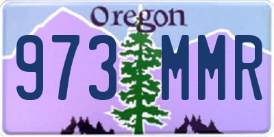 OR license plate 973MMR