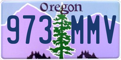 OR license plate 973MMV