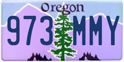 OR license plate 973MMY