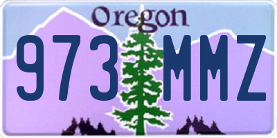 OR license plate 973MMZ