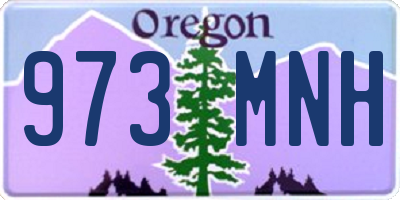 OR license plate 973MNH