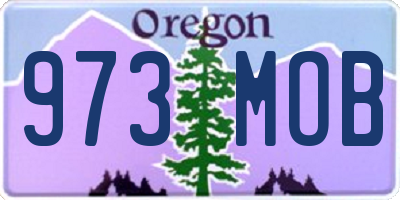 OR license plate 973MOB