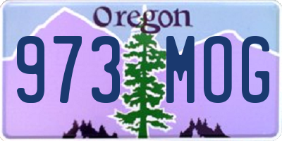 OR license plate 973MOG