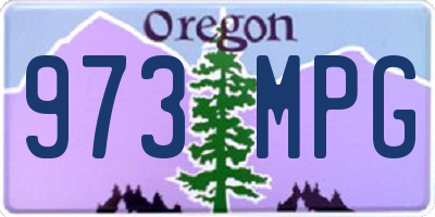 OR license plate 973MPG