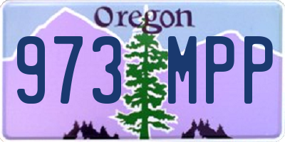 OR license plate 973MPP