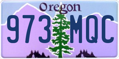 OR license plate 973MQC