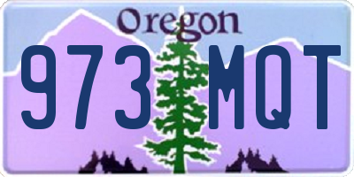 OR license plate 973MQT