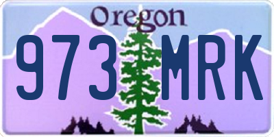 OR license plate 973MRK