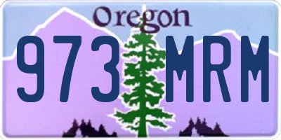 OR license plate 973MRM