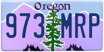 OR license plate 973MRP