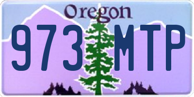 OR license plate 973MTP