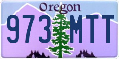 OR license plate 973MTT