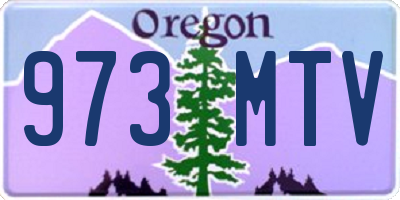 OR license plate 973MTV