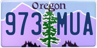 OR license plate 973MUA