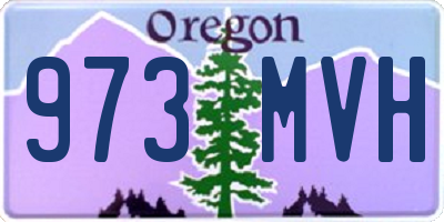 OR license plate 973MVH
