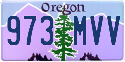 OR license plate 973MVV