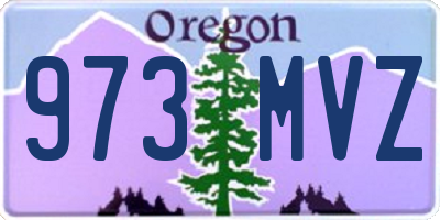 OR license plate 973MVZ