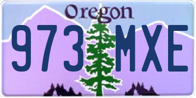 OR license plate 973MXE