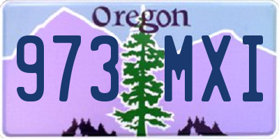 OR license plate 973MXI