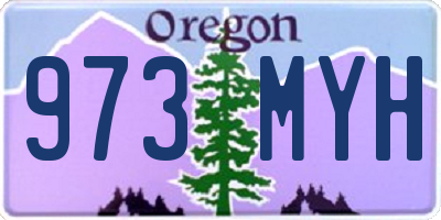 OR license plate 973MYH