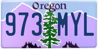 OR license plate 973MYL
