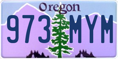 OR license plate 973MYM