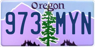 OR license plate 973MYN