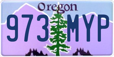 OR license plate 973MYP